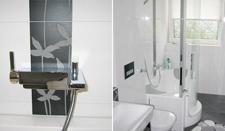 R2 Detail und Dusche